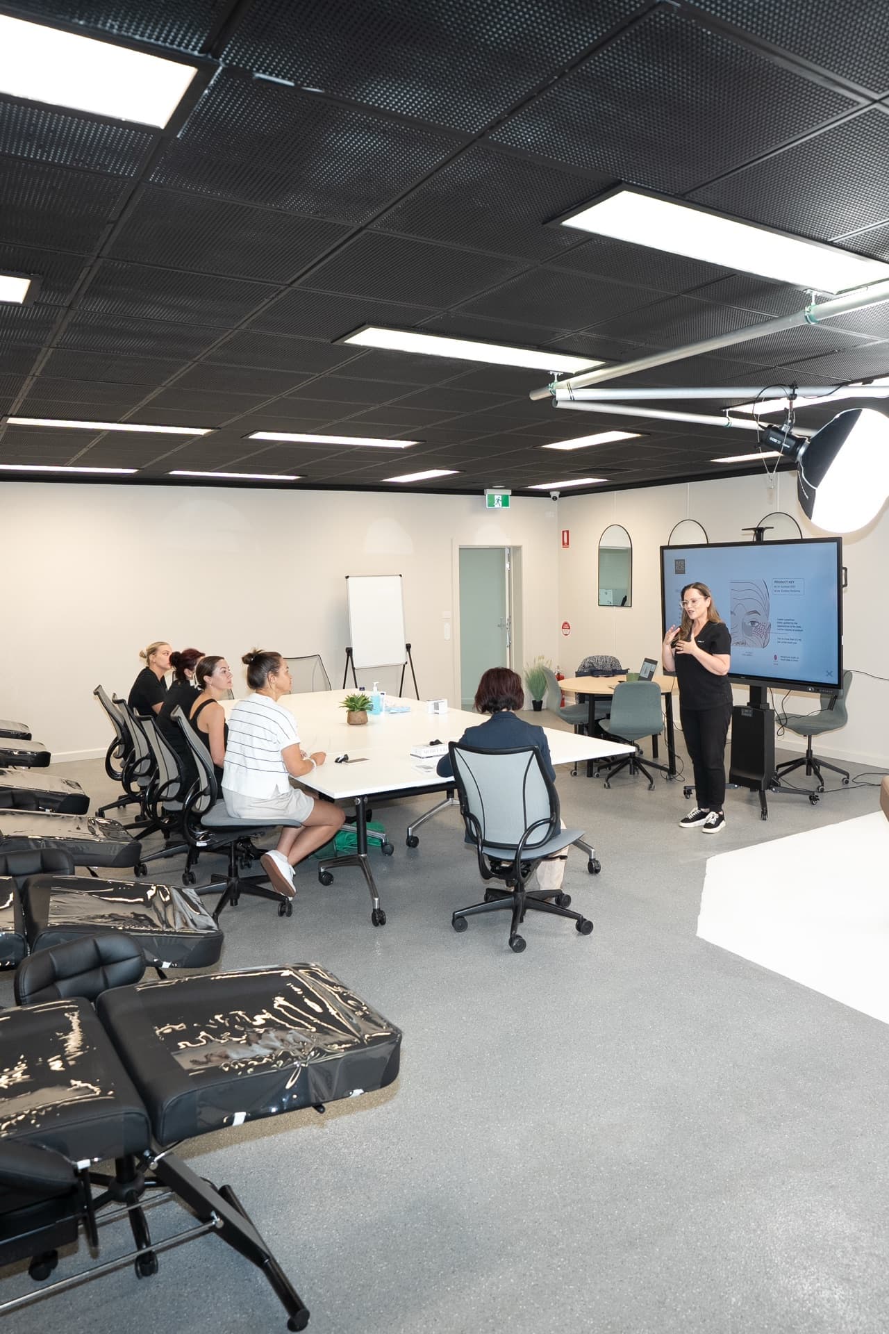 Live class in the SBL Studios education facility
